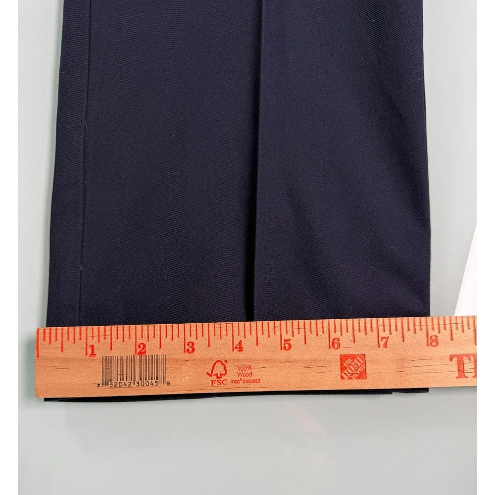 Banana Republic Slim Fit Chino Pants Mens Navy Non-Iron Flat Front Preppy -34x30